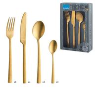 AMEFA Manille Cutlery Set, Stainless Steel, Gold, 16-teilig, PVD beschichtet