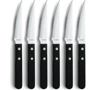Amefa Pizza Noir barbecue knife 6-pack Black