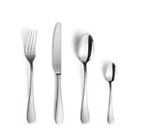 Amefa Sierra 24 Piece Cutlery Set for 6 People - Premium Stainless Steel Flatware - Contemporary Polished Finish - Gift Boxed - Dishwasher Safe