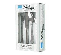 Amefa Vintage Kings 32 Piece Cutlery Set for 8 - Gift Boxed - The World's Most Famous Cutlery Pattern - Fine Quality Stainless Steel - Polished Mirror Finish - Dishwasher Safe