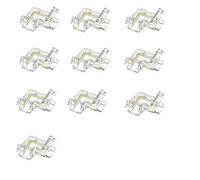 Amefil 10-Piece COB LED Connector Seamless 90 Degree L-Shaped Angle Connector 3pin10mm FOB RGB CCT Tape Light Connection
