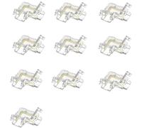 Amefil 10-Piece COB LED Connector Seamless 90 Degree L-Shaped Angle Connector 4pin10mm FOB RGB CCT Tape Light Connection