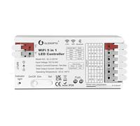 Amefil Smart WiFi+Bluetooth Wireless 5 in 1 LED Controller,Compatible with Tuya Smart Life Alexa Smart App Control for RGBCCT, RGBW, RGB LED Strip Dimmer