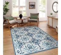 AMEHA Area Rugs for Bedroom - Vintage Rugs Living Room 80x150 Cm Modern Carpet - Traditional Design Non Shedding Durable Super Soft Rugs Easy to Clean (Luna)