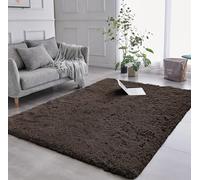 AMEHA Fluffy Rugs Living Room - Brown Area Rugs for Bedroom 80cm x 150cm Anti-Slip - Modern Fluffy Shaggy Rug Plush Carpet Non Shedding Easy To Clean