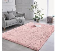 AMEHA Fluffy Rugs Living Room - Pink Area Rugs for Bedroom 80cm x 150cm Anti-Slip - Modern Fluffy Shaggy Rug Plush Carpet Non Shedding Easy To Clean