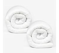 AMEHA King Size Duvet 13.5 Tog Anti Allergy Summer Duvet King Size (Pack of 2) Hollowfibre Quilts - UK Made Duvets