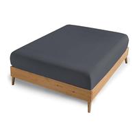 AMEHA King Size Fitted Sheets - Charcoal Extra Deep Pocket 16 inch (40 cm) - Easy Care - Soft Brushed Microfibre Fabric - Shrinkage and Fade Resistant - Bottom Sheet