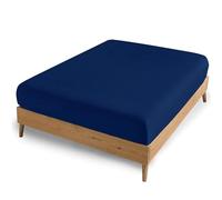 AMEHA King Size Fitted Sheets - Navy Extra Deep Pocket 16 inch (40 cm) - Easy Care - Soft Brushed Microfibre Fabric - Shrinkage and Fade Resistant - Bottom Sheet