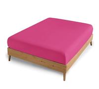 AMEHA King Size Fitted Sheets - Pink Extra Deep Pocket 16 inch (40 cm) - Easy Care - Soft Brushed Microfibre Fabric - Shrinkage and Fade Resistant - Bottom Sheet