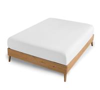 AMEHA King Size Fitted Sheets - White Extra Deep Pocket 16 inch (40 cm) - Easy Care - Soft Brushed Microfibre Fabric - Shrinkage and Fade Resistant - Bottom Sheet