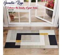 Ameha Milo Printed Rug For Bedroom Modern Carpet - Geometric Stylish Small Floor Rug Easy Care (40 X 60Cm, Milo)