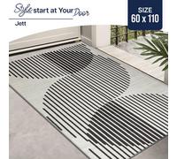 Ameha Modern Small Rugs For Bedroom Geometric Style Area Cream Rugs Floor Carpet Super Soft Geometric Abstract Rug(60X110Cm, Jett)