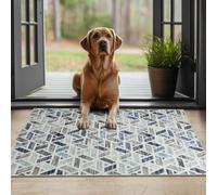 Ameha Non Slip Printed Rug Indoor/outdoor Floor Mat Zara Pattern 40X60 Cm Geometric Door Floor Mats