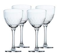 Amehla "Hive Honeycomb Nick & Nora Cocktail Glasses, 5oz Coupe Martini Glasses Set, for Manhattan, Bee's Knees, Espresso Martini & other Craft Cocktails (Pack of 4)
