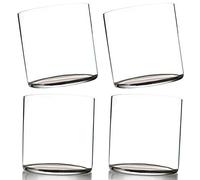 Amehla Ultra Thin Cocktail Glasses 12-ounce Double Old Fashioned Whiskey Glasses - Minimalist H20 Water Drinking Glass - (4)