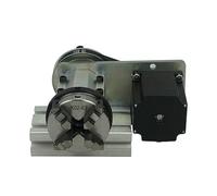AMEHRU 4th Rotary axis A axis chuck with Center height 51mm for diy mini cnc milling machine