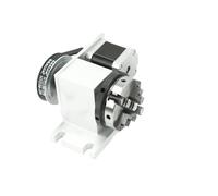 AMEHRU CNC 4th Axis Fourth Rotary Axis 3 Jaw 4 Jaw Chuck 65mm Activity Tailstock Center Height 44MM for CNC Machine(4 Jaw K12-65)