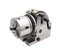 AMEHRU CNC Dividing Head BS-1 BS-2 4" 5" 6" CNC Rotary Indexing 3 Jaws 160mm 200mm Chuck Tailstock for CNC Rotary Table(BS-0 100mm Chuck)