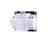 AMEHRU Dual Power Supply Transfer Switch 220V Single-Phase 63A Dual Power Supply Switching Switch 3P Three-Phase 32A 100A 125A 4P(2P,40A)