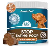 AmeizPet No Poo Treats for Dogs Stop Stool Eating Dog, Coprophagia Deterrent For Dogg, Stop Dogs Eating Poop Deterrent, Digestive Enzymes, 120 Soft Dog Treats, 270g (9.5 Oz)