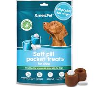AmeizPet Pill Pockets For Dogs, Soft Treats Designed To Hide A Pill Inside For Easy Giving To Your Pet, Pills Assist For Dogs That Makes Giving Tablets Stress-Free, 3.52 oz (100g)