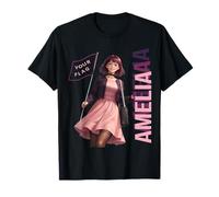 Amelia Anime Style Purple Goth Girl Aesthetic Name Design T-Shirt