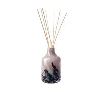 Amelia Art Glass Reed Diffuser Apothecary in Blue Dynasty, Multicolor, Approx Height 15cm, Width 9cm with reeds 25cm