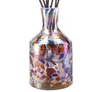 Amelia Art Glass Reed Diffuser Apothecary in White, Blue & Red