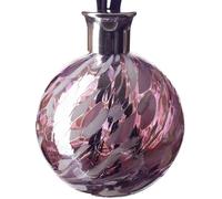 Amelia Art Glass Reed Diffuser Large Sphere in Violet & White