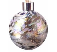 Amelia Art Glass Reed Diffuser Sphere - Silver & White