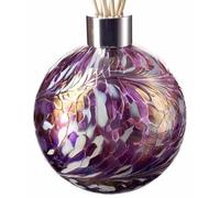 Amelia Art Glass Reed Diffuser Sphere - Violet & White