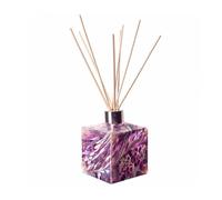 Amelia Art Glass Reed Diffuser Square - Violet & White