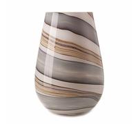 Amelia Art Glass Smoked Meadows Medium Conical Dome Vase