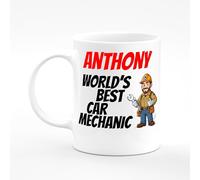 Amelia Gould Apparel Anthony Name Mug Car Mechanic Technician Engineer Repair Shop Present Name Mug Gift 11oz Ceramic Coffee Tea Cup