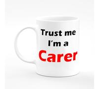Amelia Gould Apparel Carer Trust me I'm a Present Name Mug Gift 11oz Ceramic Coffee Tea Cup