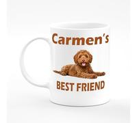 Amelia Gould Apparel Carmen Puppy Pet Dog Love Best Friend Name Mug Gift 11oz Ceramic Coffee Tea Cup Lab