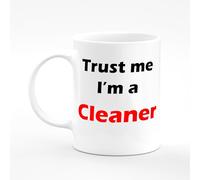 Amelia Gould Apparel Cleaner Trust me I'm a Present Name Mug Gift 11oz Ceramic Coffee Tea Cup