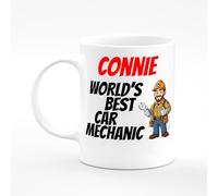 Amelia Gould Apparel Connie Name Mug Car Mechanic Technician Engineer Repair Shop Present Name Mug Gift 11oz Ceramic Coffee Tea Cup
