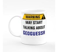Amelia Gould Apparel Geoguessr May Start Talking About Warning Present Mug Gift 11oz Ceramic Coffee Tea Cup Work Funny