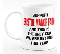 Amelia Gould Apparel I Support Bristol Manor Farm and This is The only Cup we are Getting This Year - Gift for him her 11oz Premium Grade Mug