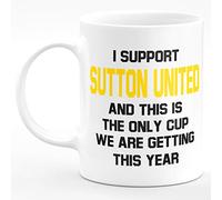 Amelia Gould Apparel I Support Sutton United and this is the only CUP we are getting this year - Gift for him her 11oz Premium Grade Mug