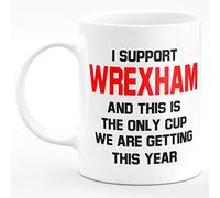 Amelia Gould Apparel I Support Wrexham and this is the only CUP we are getting this year - Gift for him her 11oz Premium Grade Mug