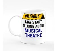 Amelia Gould Apparel Musical Theatre May Start Talking About Warning Present Mug Gift 11oz Ceramic Coffee Tea Cup Work Funny