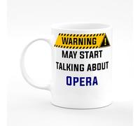 Amelia Gould Apparel Opera May Start Talking About Warning Present Mug Gift 11oz Ceramic Coffee Tea Cup Work Funny