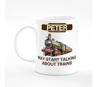 Amelia Gould Apparel Peter Trains May Start Talking About Mug Gift 11oz Ceramic Coffee Tea Cup