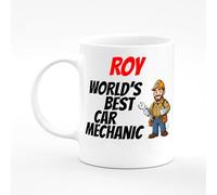 Amelia Gould Apparel Roy Name Mug Car Mechanic Technician Engineer Repair Shop Present Name Mug Gift 11oz Ceramic Coffee Tea Cup