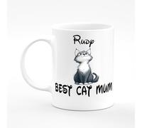 Amelia Gould Apparel Rudy Best CAT Mum Kitten Love Friend Name Mug Gift 11oz Ceramic Coffee Tea Cup