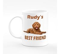 Amelia Gould Apparel Rudy Puppy Pet Dog Love Best Friend Name Mug Gift 11oz Ceramic Coffee Tea Cup Lab