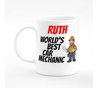 Amelia Gould Apparel Ruth Name Mug Car Mechanic Technician Engineer Repair Shop Present Name Mug Gift 11oz Ceramic Coffee Tea Cup